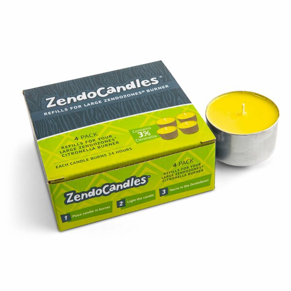 Jt Eaton ZendoCandles® 3% Citronella Refill Candles 18ZENCAND